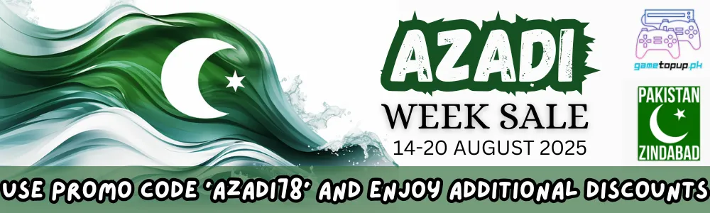 Gameatopup Azadi sale - Recharge your games in low prices