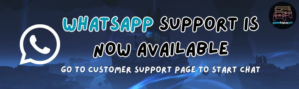 Recharge games easily at gametopup.pk - Easily chat with our support team via WhatsApp