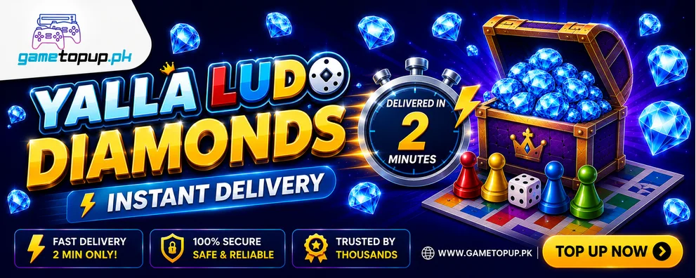 Topup yalla ludo diamonds instantly at gametopup.pk in amazing prices