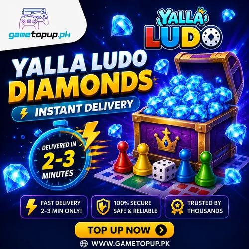 Topup yalla ludo diamonds instantly at gametopup.pk in amazing prices